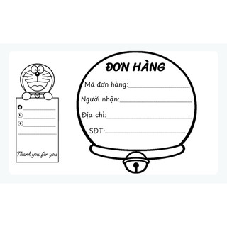 Set 100 phiếu giao hàng có keo dán, phiếu ghi mã vận đơn - giấy a7 in theo yêu cầu mực trắng đen.