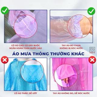 Áo Mưa Tiện Lợi Áo Mưa Mỏng Gọn Nhẹ Chống Nước Dùng Nhiều Lần Du Lịch Đi Mưa Ngoài Trời Nhỏ Gọn