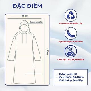 Áo Mưa Tiện Lợi Áo Mưa Mỏng Gọn Nhẹ Chống Nước Dùng Nhiều Lần Du Lịch Đi Mưa Ngoài Trời Nhỏ Gọn