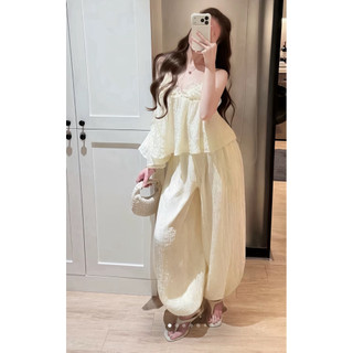 [𝑳𝒂𝒏𝒂𝒏𝒉.𝒔𝒕𝒖𝒅𝒊𝒐] Set tơ áo 2 dây phối ren mix quần phối ren siêu mát [Ảnh thật]