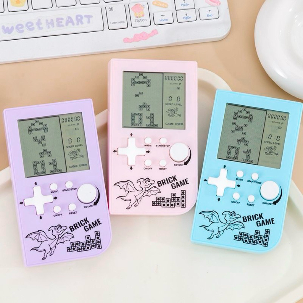 Máy chơi game mini cầm tay, trở về tuổi thơ, xếp gạch... ( tặng kèm đôi pin xịn )m