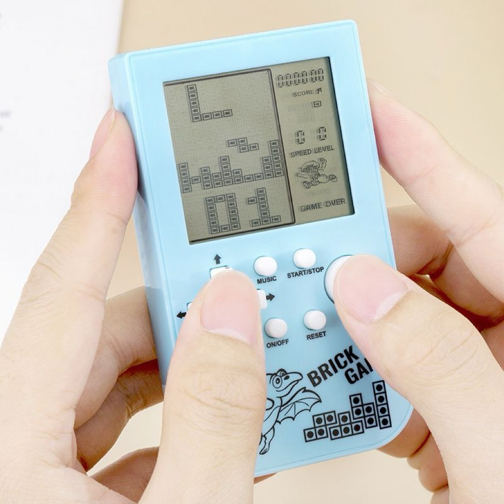 Máy chơi game mini cầm tay, trở về tuổi thơ, xếp gạch... ( tặng kèm đôi pin xịn )m
