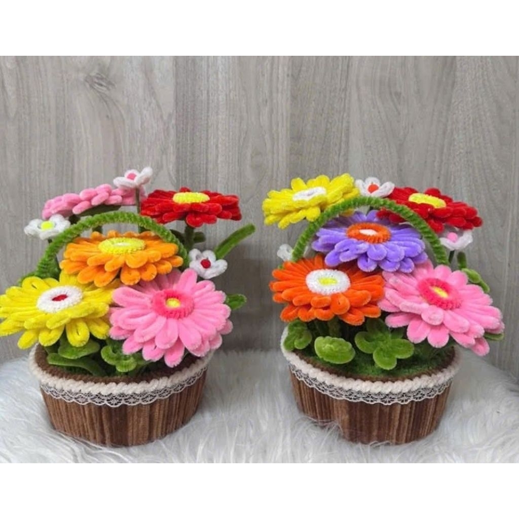 sét nguyên liệu tự làm bình hoa đồng tiền kẽm nhung | Shopee Việt Nam