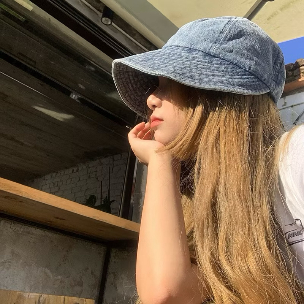Cao Bồi Nửa Chiều Dài Mũ Nữ Có Thể Buộc Đuôi Ngựa Mùa Hè Chống Nắng Tất Cả Trận Đấu Mũ Rửa Retro Đạt Đỉnh 17