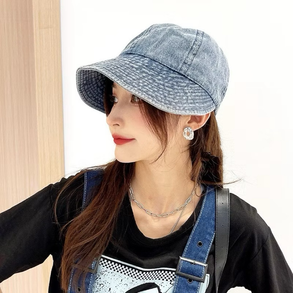 Cao Bồi Nửa Chiều Dài Mũ Nữ Có Thể Buộc Đuôi Ngựa Mùa Hè Chống Nắng Tất Cả Trận Đấu Mũ Rửa Retro Đạt Đỉnh 17