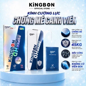 Kính Cường Lực iPhone Gor x KiNGBON MA-22 Siêu Chịu Lực Lên Đến 45KG Trong SUốt