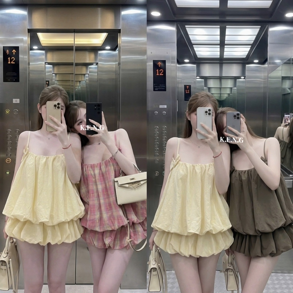 set đính 2 nơ ạ
