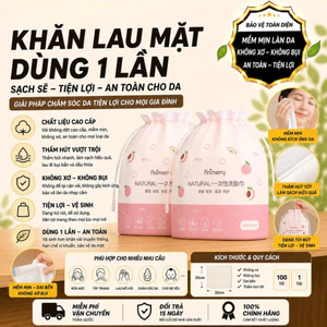Khăn mặt khô cotton dùng 1 lần lau khô, lau ướt, khăn lau mặt dùng một lần
