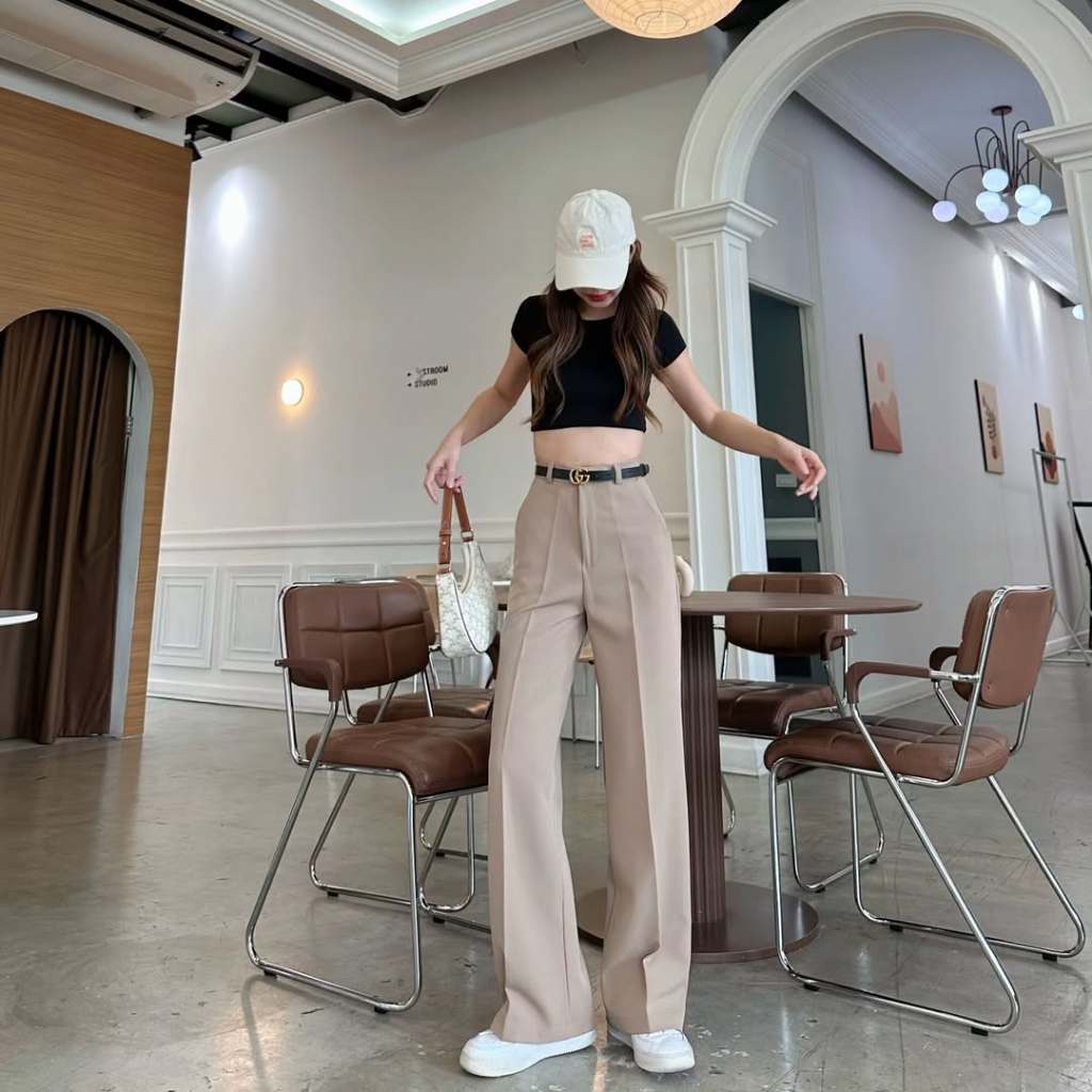 {Chất gold Nhật L1}Quần Ống Đứng Nữ, Quần Tây BIGSIZE Ống Vừa Dáng Dài form đẹp.