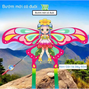 DIỀU CẦN CÂU MẪU MỚI 2026 - Diều 3D Size 50x80cm Hàng Vip Tặng Kèm Cần Câu Và Dây Dài 50 Mét Cho Các Bé Vui Chơi Ngày Hè