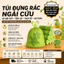 Túi đựng rác hương ngải cứu xua đuổi ruồi muỗi côn trùng, túi rác siêu dai có dây rút