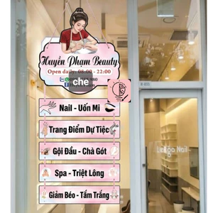 Top Bảng Treo Decor Tên Shop + Kèm Các Dịch Vụ Nổi Bật Nhất- Dành Cho Shop, Tiệm Nail, Mi, Spa, Makeup, ... - 🌈𝑭𝒓𝒆𝒆𝒔𝒉𝒊𝒑