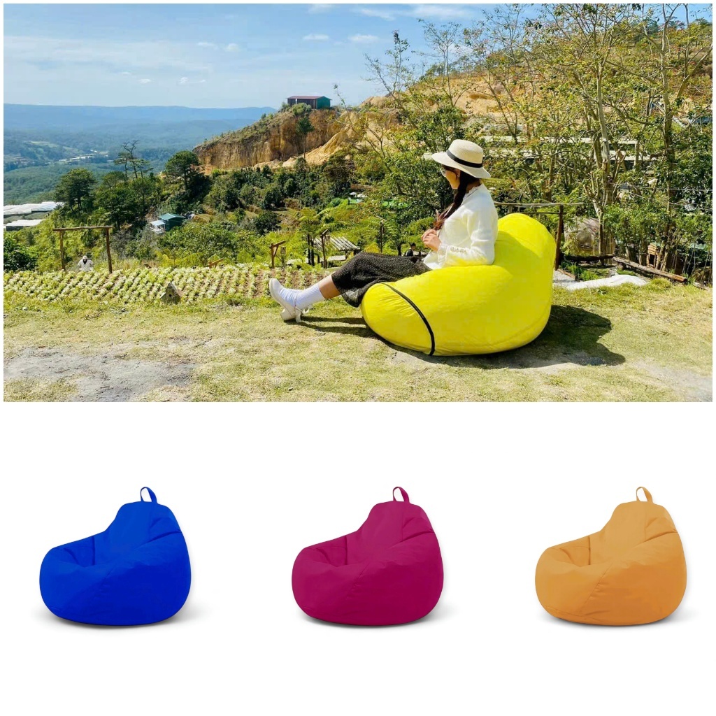 Ghế Lười Hạt Xốp Vải Trượt Nước Chống Thấm Cao Cấp 3II HOME Size S/M/L/XL - 3IIHOMEGLHXCT230911