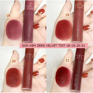 [CHÍNH HÃNG] Son Kem Lì, Lâu Trôi Zero Velvet Tint Full màu 5.5g - Hàn Quốc