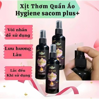 Combo 5 Chai Xịt Xả Vải Khô Hygiene 100ml Khử Mùi Quần Áo Lưu Hương Lâu 2-3 Ngày Xịt Thơm Quần Áo