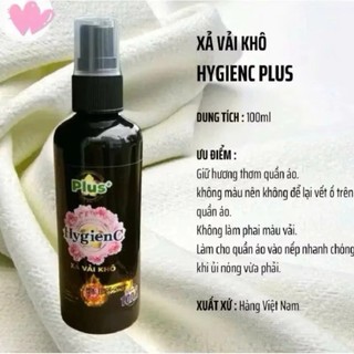 Combo 3 Chai Xịt Xả Vải Khô Hygiene 100ml Làm Thơm Quần Áo Lưu Hương Lâu 2-3 Ngày Hương Nước Hoa