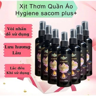 Combo 5 Chai Xịt Xả Vải Khô Hygiene 100ml Khử Mùi Quần Áo Lưu Hương Lâu 2-3 Ngày Xịt Thơm Quần Áo