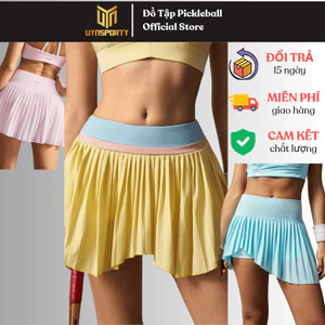 Chân Váy Pickleball Nữ UYNSPORTY, Váy Xếp Ly, Tập Pickleball Tennis Thể Thao Tổng Hợp