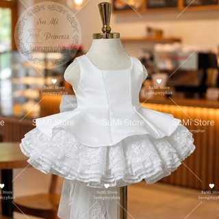 [ Hàng cao cấp ] [Tặng Nơ đuôi ] Váy công chúa Triệu Lộ Tư phiên bản nhí ,vải siêu mềm, cho bé