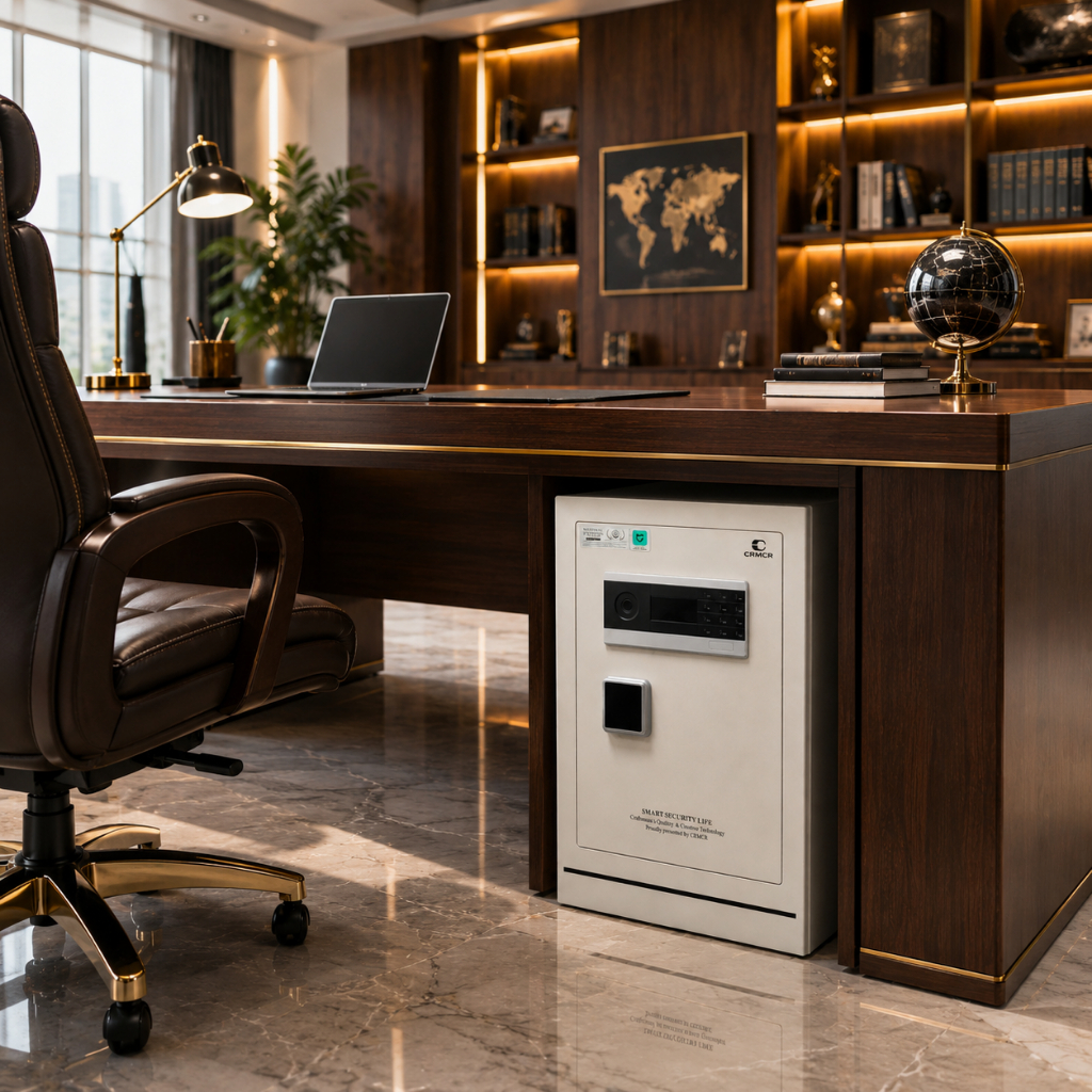 Két Sắt Nhập Khẩu Thông Minh Xiaomi CRMCR 55LE Vân Tay Điện Tử, Kết Nối App Xiaomi Home, Báo Động Chống Trộm