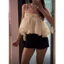 | LYN WEAR | (HOẢ TỐC ) Áo 2 dây babydoll phối ren thắt nơ dáng xoè đi biển du lịch mùa hè