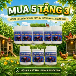 Mua 2 tặng 1 men sống cao cấp 500g bổ sung lợi khuẩn đường ruột kích thích tiêu hóa, phòng tiêu chảy