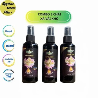 Combo 3 Chai Xịt Xả Vải Khô Hygiene 100ml Làm Thơm Quần Áo Lưu Hương Lâu 2-3 Ngày Hương Nước Hoa