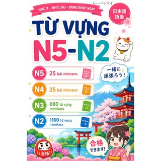 SÁCH TỪ VỰNG N5-N4-N3-N2 BẰNG HÌNH ẢNH