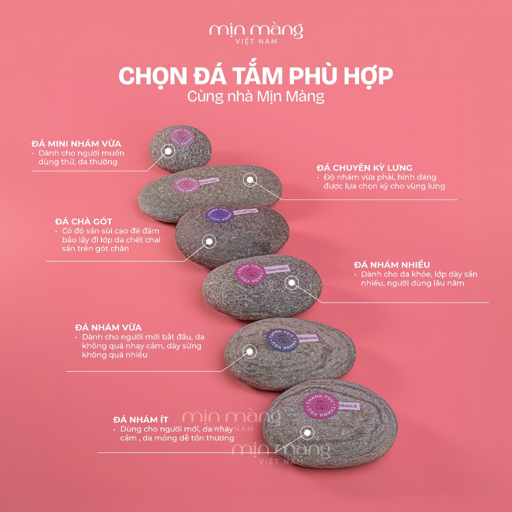 Đá Tắm Kì Ghét, Da Chết, Đá Cuội Tự Nhiên Tẩy Tế Bào Chết, Kỳ Da Chết Body Lưng, Triệt Lông