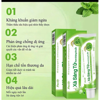 COMBO 2 Kem Xà Sàng Tử, viêm da dị ứng, chống ngứa, với Nấm Ốc Sên và viêm da dị ứng,có thể được sử dụng cho nấm ngoài