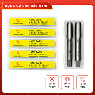 Mũi Taro tay M3-M16 đầy đủ bước ren, chuyên taro thép
