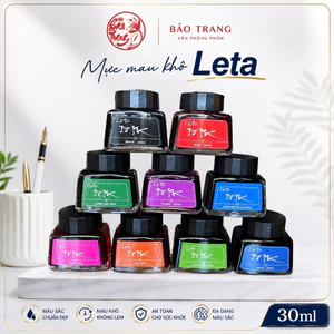 Mực Leta 30ml – màu chuẩn đẹp, mực ra đều, mau khô, hạn chế lem.