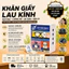 Hộp 100 Khăn lau kính nano chống bám hơi nước, Giấy lau kính mắt chống sương mù mồ hôi