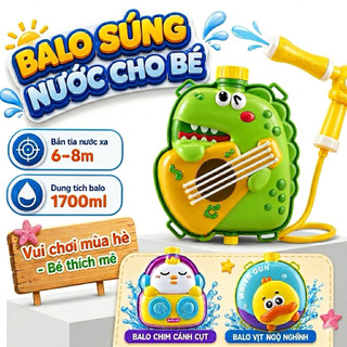 Balo súng nước cho bé đi biển, Đồ chơi mùa hè bắn tia, Súng nước đeo lưng cho bé, Qùa tặng cho bé
