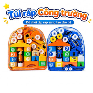 Đồ Chơi Xếp Hình Khối Sáng Tạo Chủ Đề Cảnh Sát Giao Thông - Công Trường - Kidsland