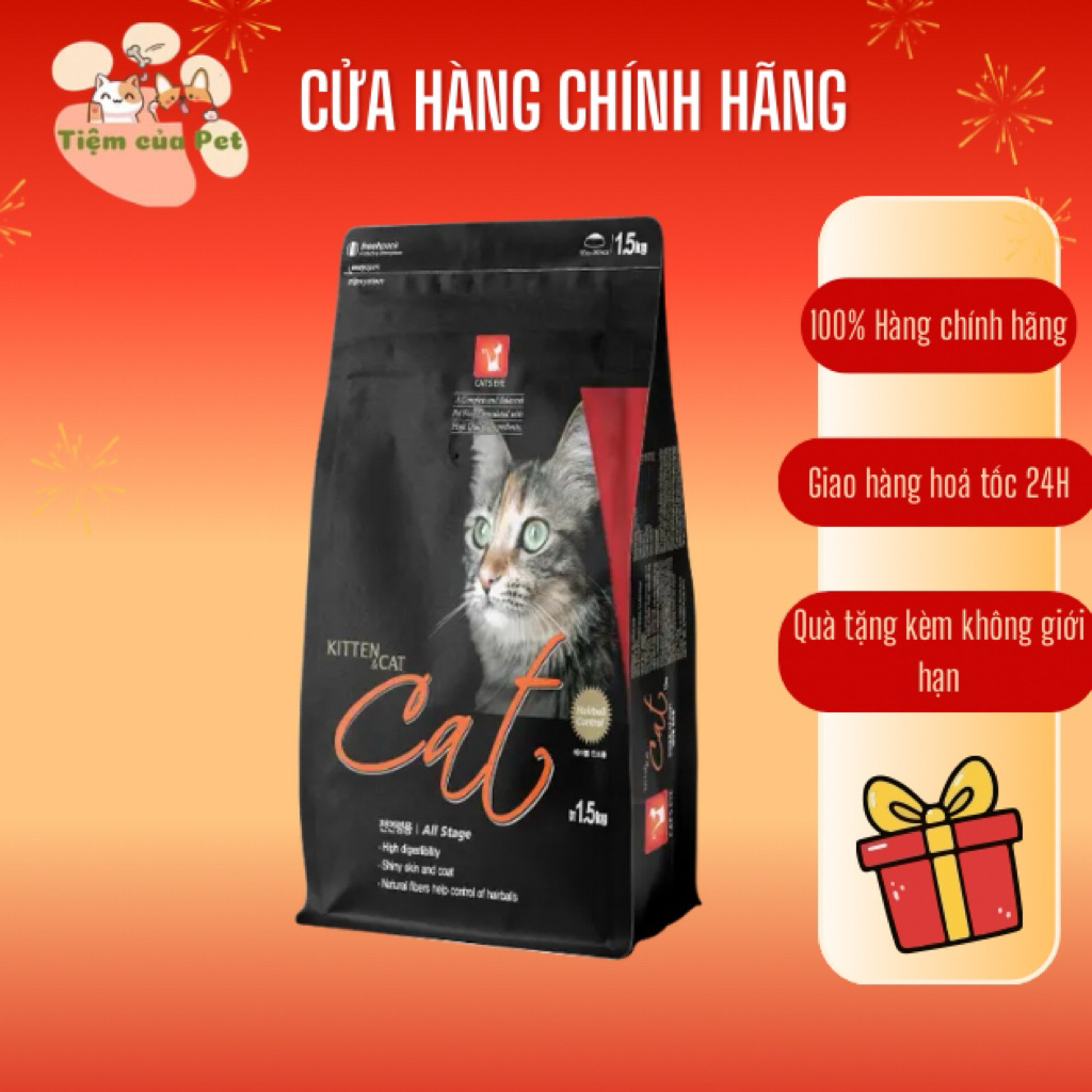 [ Hoả Tốc ] CAT'S EYE - Thức ăn hạt cho mèo mọi lứa tuổi 1,5kg
