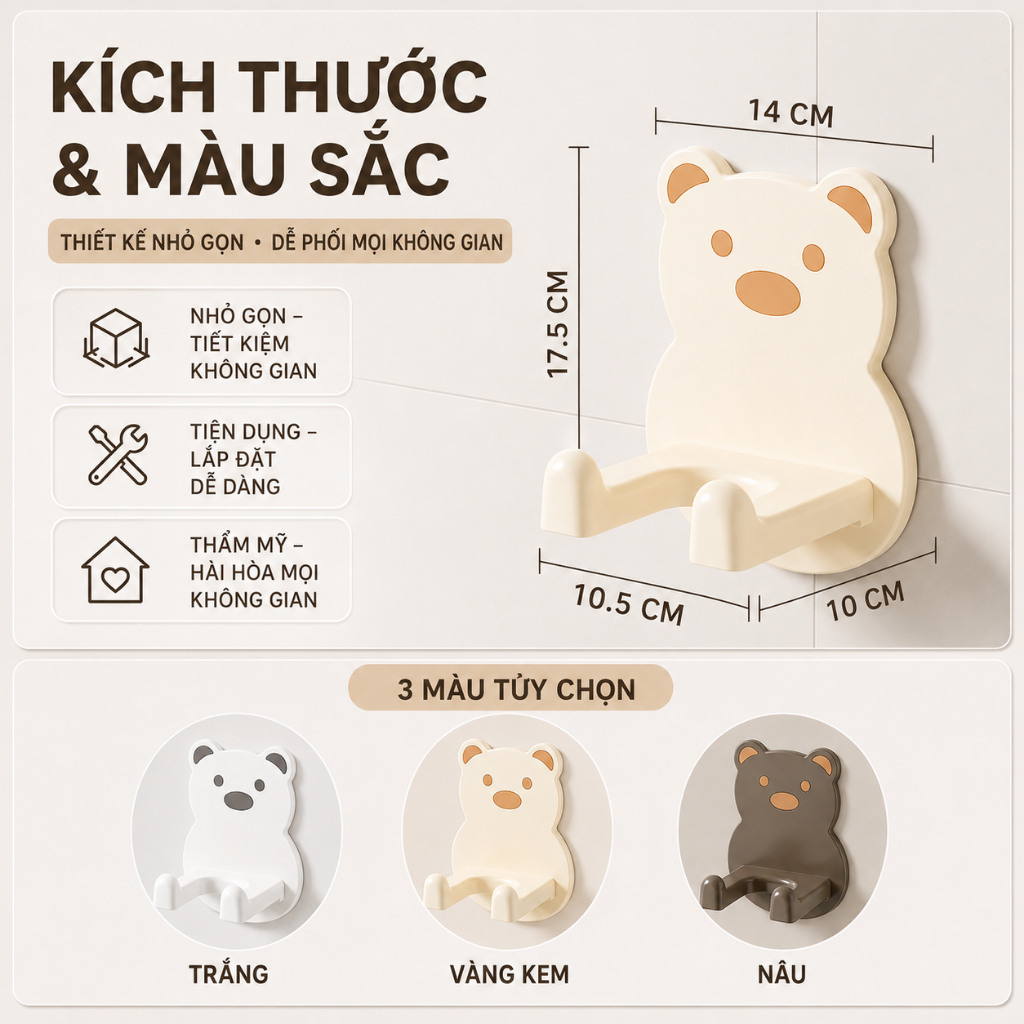 Giá Treo Máy Sấy Tóc Dán Tường Nhà Tắm, Kệ Đỡ Máy Sấy Tóc Có Ngăn Để Đồ Tiện Lợi