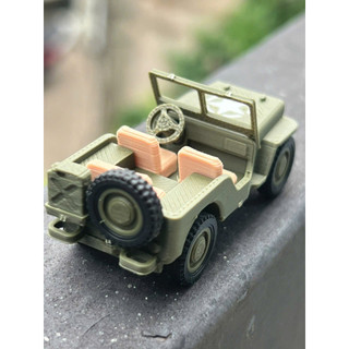 MÔ HÌNH XE JEEP KIT CARD 3D – TỰ LẮP RÁP CỰC CHẤT (Tỷ lệ: 1:64)