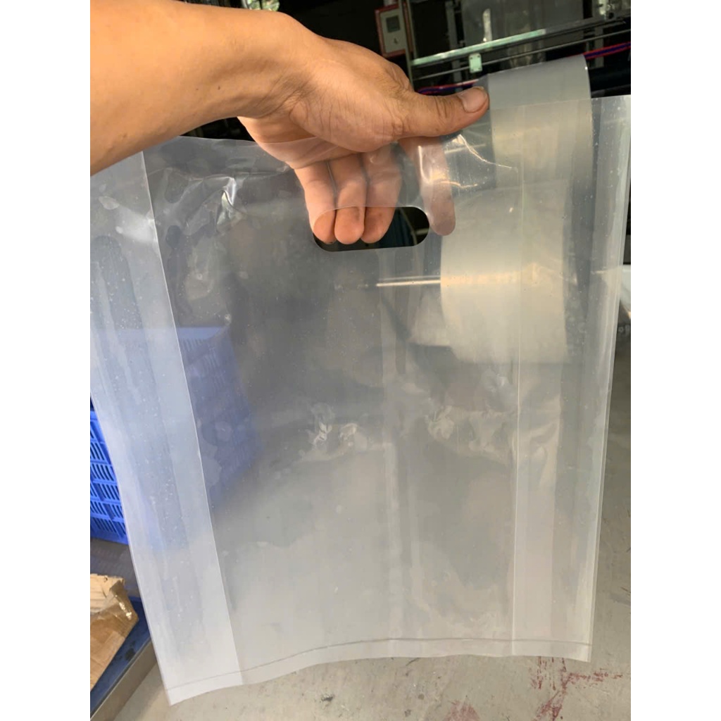 Túi PE Hạt Xoài-size 35cm x 45cm-Đựng Khay Ly-Khay 4 ô- 6 ô-Hàng Nguyên Sinh Không Mùi