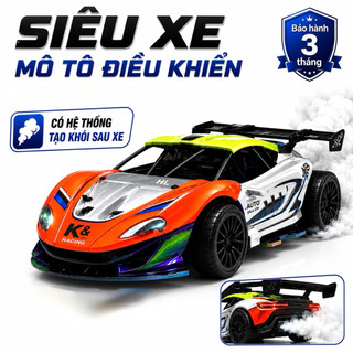 Điều Khiển Từ Xa Drift Thể Thao Kèm Vô Lăng Có Đèn Khói, Ô Tô Điều Khiển Từ Xa Cho Bé, Qùa tặng cho bé