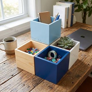 Hộp Gỗ Decor - ELLA I MY VIETHOME I Nhiều Kích Thước,Cắm Hoa, Đựng Đồ Dụng Cụ, Trồng Sen Đá...