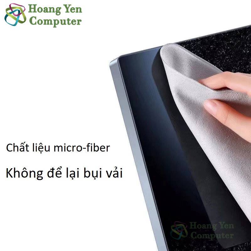 Khăn Microfiber Chuyên Dụng Lau Màn Hình, Lau Sạch Dấu Vân Tay, Bụi Bẩn – Dành Cho Điện Thoại, Laptop, Tablet, Máy Ảnh