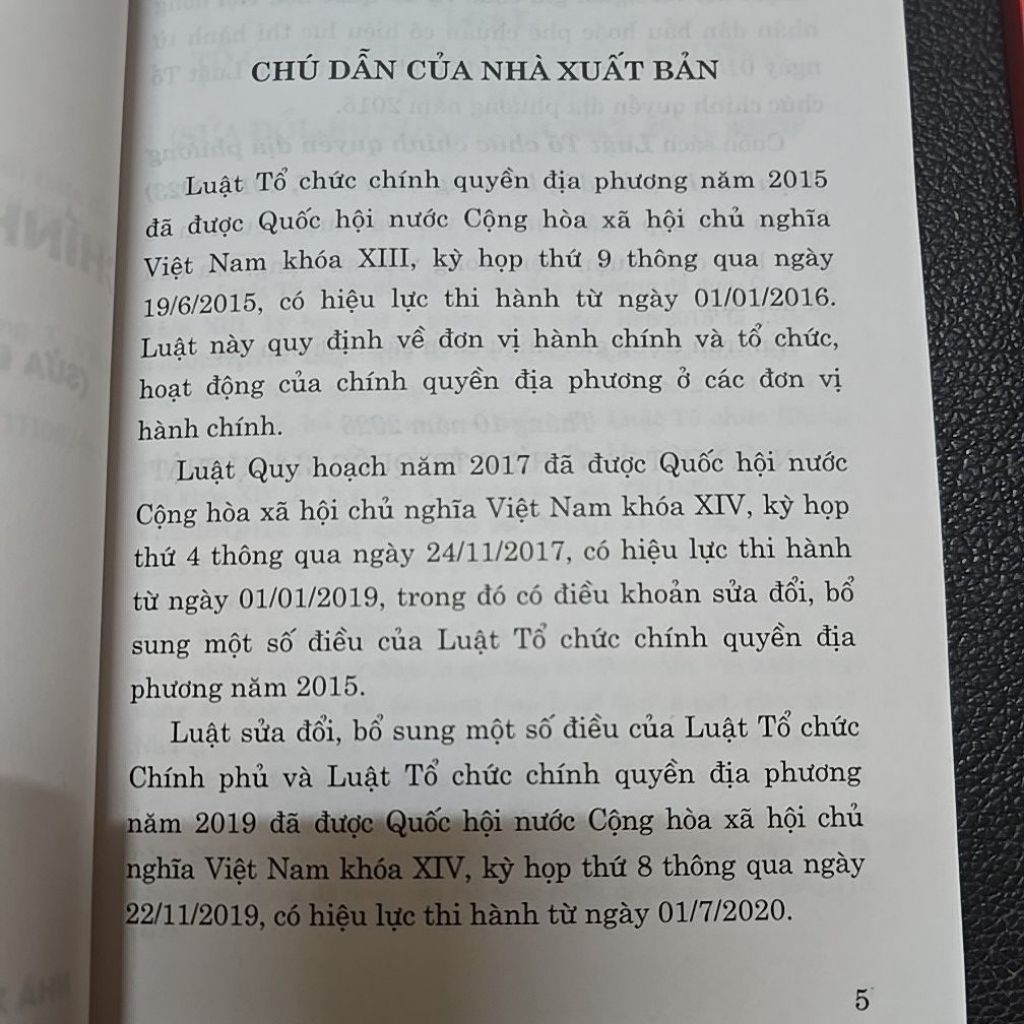 Sách LC - Combo Luật tổ chức chính quyền địa phương năm 2015 + Luật tổ chức chính quyền địa phương năm 2025 (NXB CTQGST)