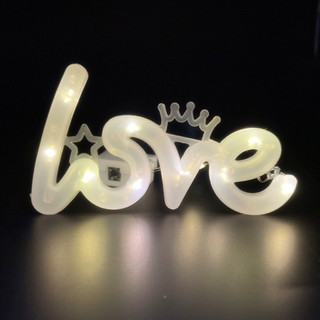 [Combo 2] Đèn Nháy Chữ LOVE (Loại 1) Trang Trí Bánh Kem, Decor Phòng Ngủ, Bàn Làm Việc
