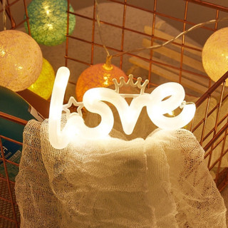 [Combo 2] Đèn Nháy Chữ LOVE (Loại 1) Trang Trí Bánh Kem, Decor Phòng Ngủ, Bàn Làm Việc