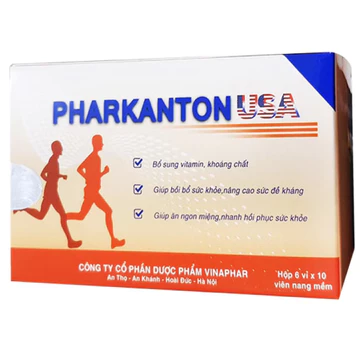 Viên uống Pharkanton USA (Hộp 60 viên) hỗ trợ tăng cường sức đề kháng, giúp ăn ngon miệng, ngủ ngon giấc.