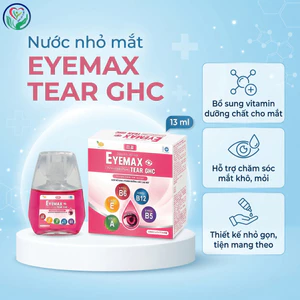 Nước nhỏ mắt Eyemax Tear GHC 13ml bổ sung vitamin, hỗ trợ chăm sóc mắt khô mỏi