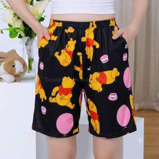 Mẫu Mới Quần Short Lững Cartoon Hoạt Hình hoạ tiết dễ thương cute Quần đùi mùa hè thun cotton Unisex nam nữ TUEANHSTORE