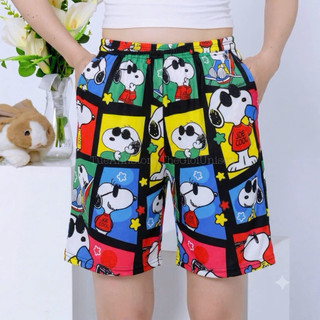 Mẫu Mới Quần Short Lững Cartoon Hoạt Hình hoạ tiết dễ thương cute Quần đùi mùa hè thun cotton Unisex nam nữ TUEANHSTORE