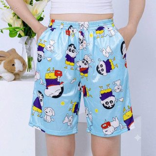 Mẫu Mới Quần Short Lững Cartoon Hoạt Hình hoạ tiết dễ thương cute Quần đùi mùa hè thun cotton Unisex nam nữ TUEANHSTORE